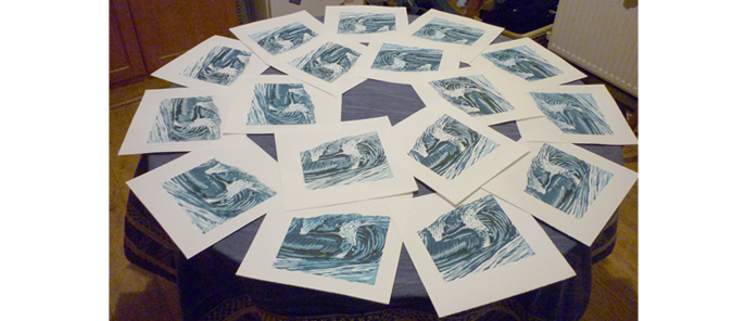 Some lino prints I have been working on